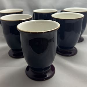 Denby Storm Contemporary Style Footed Plum Mug Made in England