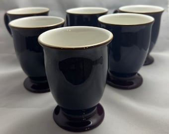 Denby Storm Contemporary Style Footed Plum Mug Made in England