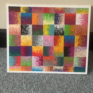 Original Abstract Oil Pastel Drawing
