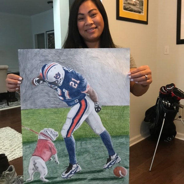 Uga Mascot Drawing Etsy