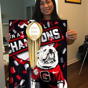 2022 Georgia Bulldogs Joy Ride National Championship Framed 