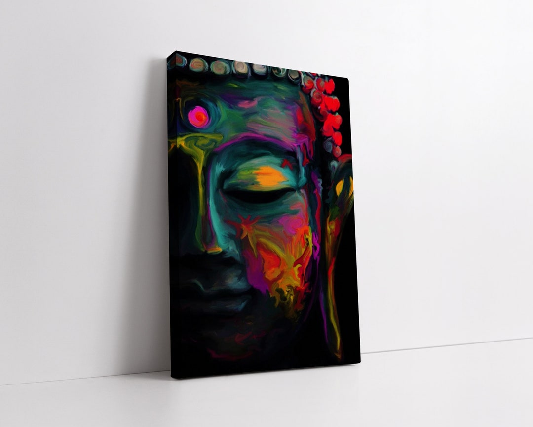 Serene Buddha Canvas Print Tranquil Wall Art, Meditation Decor ...