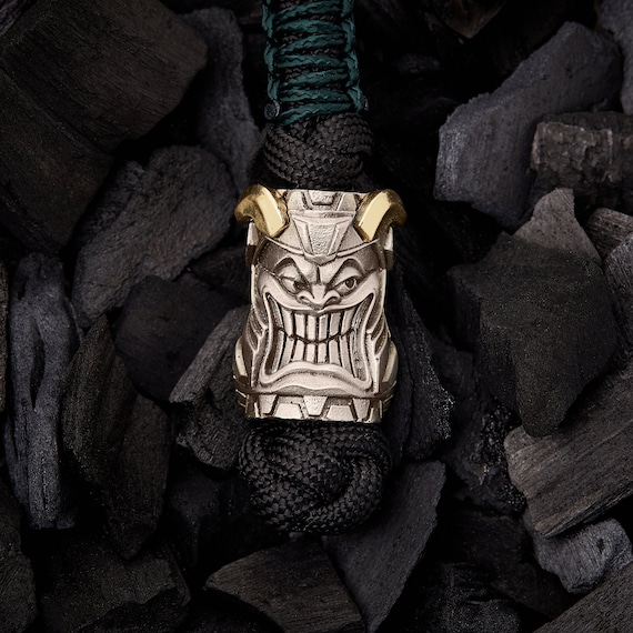 Knife Bead Loki Marvel Nickel Silver Brass EDC Paracord