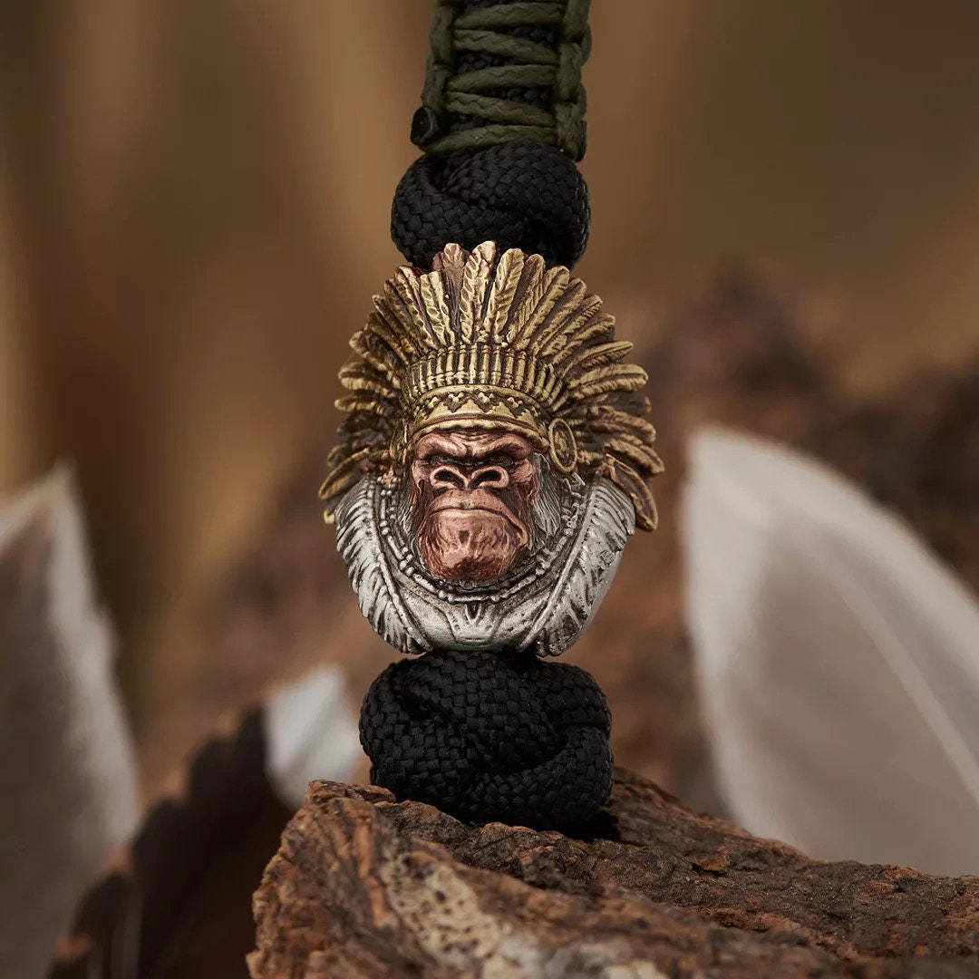 Fantasma giapponese maschera Hannya ottone Paracord coltello perline Prajna Skull EDC Outdoor fai da te ombrello corda bracciali cordino accessori 18 Fantasma giapponese maschera Hannya ottone Paracord coltello perline Prajna Skull EDC Outdoor fai da te ombrello corda bracciali cordino accessori 18