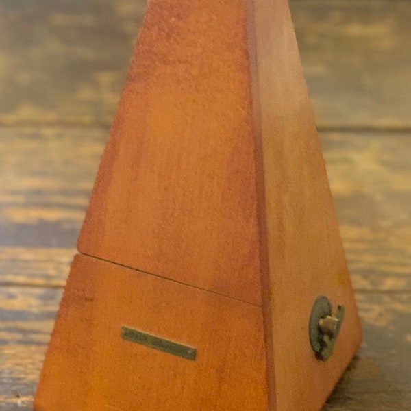 Seth Thomas De Maelzel Wood METRONOME Wind Up Music Timer