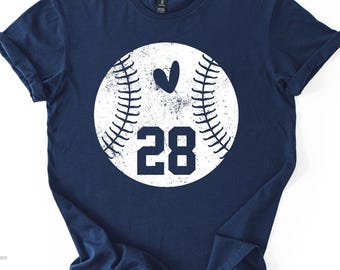 Custom Baseball Number Tee: Personalized Sports Fan Shirt