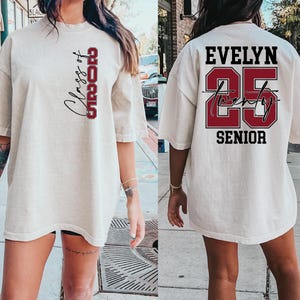 Custom Senior Class of 2025 Shirt, Graduation Gift, Personalized High School Graduation, Senior 2025 Shirt, Group 2025 Grad Tees, Grad Shirt