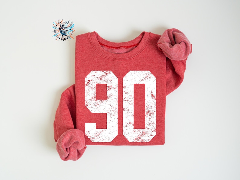 Custom Number Sweatshirt: Personalized Gameday Team Sweater, Mascot Hoodie Scarlet Red