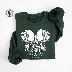 Mickey and Minnie Mouse Heart Sweatshirt: Valentine's Day Disneyworld Sweater image 7