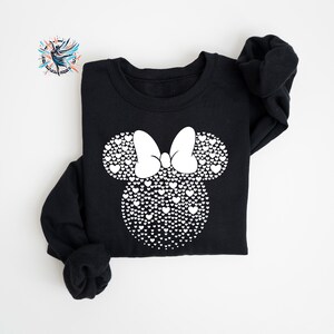 Mickey and Minnie Mouse Heart Sweatshirt: Valentine's Day Disneyworld Sweater image 8