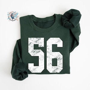 Custom Number Sweatshirt: Personalized Gameday Team Sweater, Mascot Hoodie image 1