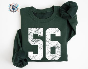 Custom Number Sweatshirt: Personalized Gameday Team Sweater, Mascot Hoodie