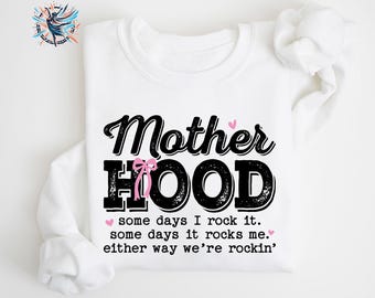 Retro Motherhood Sweatshirt: Funny Mom Gift