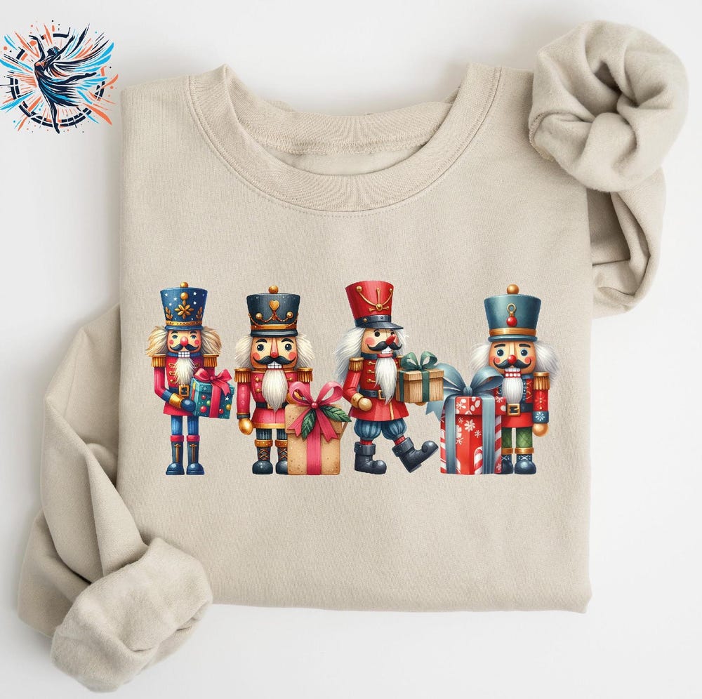 Nutcracker Sweatshirt, Sugar Plum Fairy Sweatshirt, Christmas Sweatshirt, Xmas Sweatshirt, Merry Christmas Sweatshirt, Holiday Sweatshirt