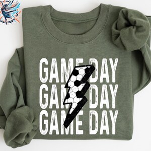 Game Day Soccer Sweatshirt, Soccer Mom Sweatshirt, Sports Mom Gift, Soccer Gift Sweatshirt, Sport Sweatshirt, Game Day Soccer Sweatshirt