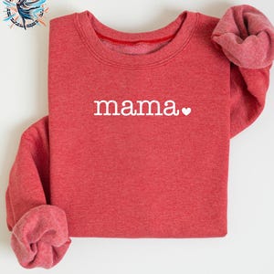 Mama Sweatshirt, Mama Heart Sweatshirt, New Mom Sweatshirt, Mom Sweatshirts, Mother&#39;s Day, Mother&#39;s Day Gift, Gift for Mom, Mama Sweater