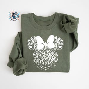 Mickey and Minnie Mouse Heart Sweatshirt: Valentine's Day Disneyworld Sweater image 6