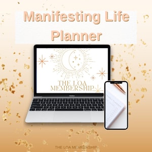 Manifesting Life Planner, Manifestation Planner, Goal Planner, Law Of Attraction Planner, DIGITAL DOWNLOAD, Manifest Planner Journal