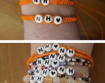 Handmade bracelet(s) with Niall Horan initials