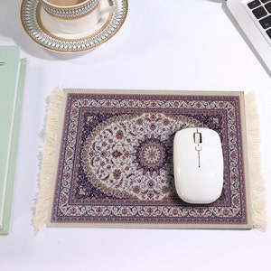 Vintage Rug Design Mouse Pad, Cute Mouse Pad, Gift for Coworker, Teacher Gift, Home Office Desk Accessories,  New Job Gifts