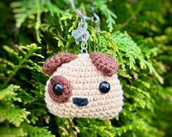 Hand Crocheted Puppy Keychain