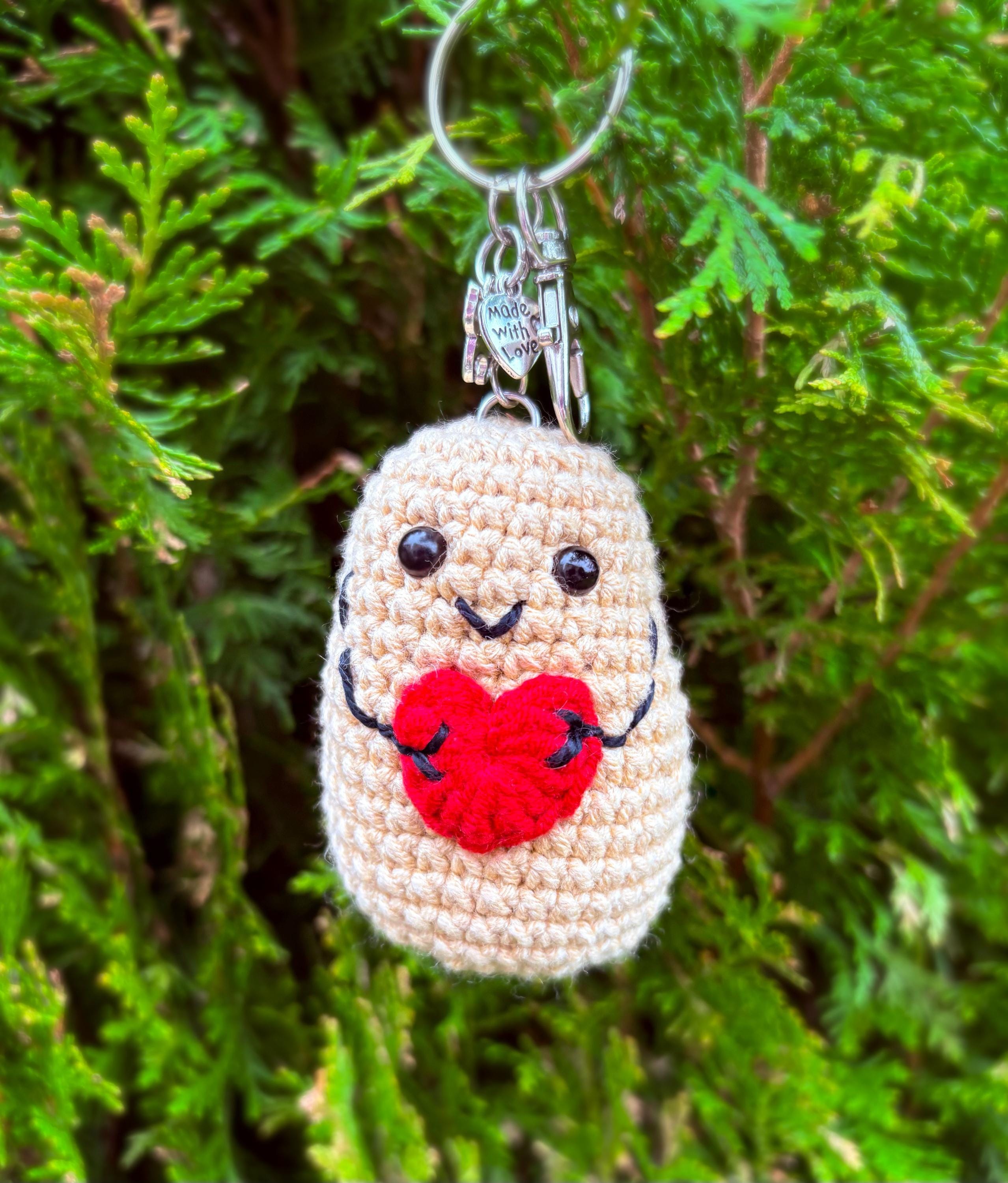 32 Potato Crochet Patterns: Spud Amigurumi, Desk Buddies, Play Food, and Clever Gag Gifts 32 Hand Crocheted Emotional Support Potato Keychain