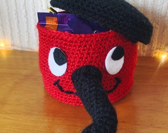 Hand Crocheted Henry Hoover Stash Jar