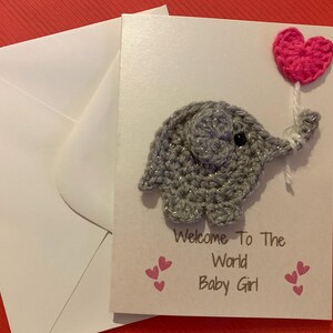 Carte de naissance crochetée à la main