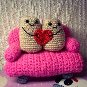 Hand Crocheted Couch Potatoes