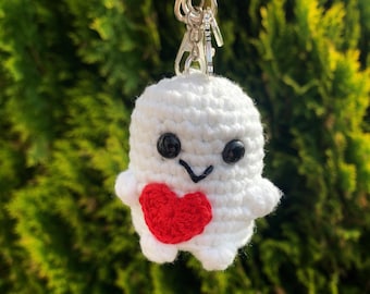Hand Crocheted Glow in the Dark Adipose from Doctor Who Keychain