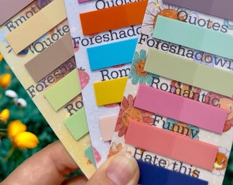 Holographic Annotation Bookmark with Sticky Tabs: For Readers & Students