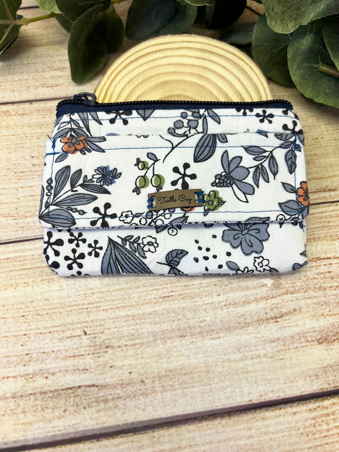 Whimsy Wallet Chic Floral Coin Pouch - Whimsical and Stylish Mini Wallet - Etsy