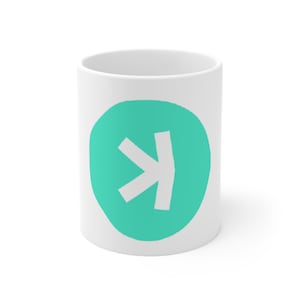 White KASPA Ceramic Mug 11oz