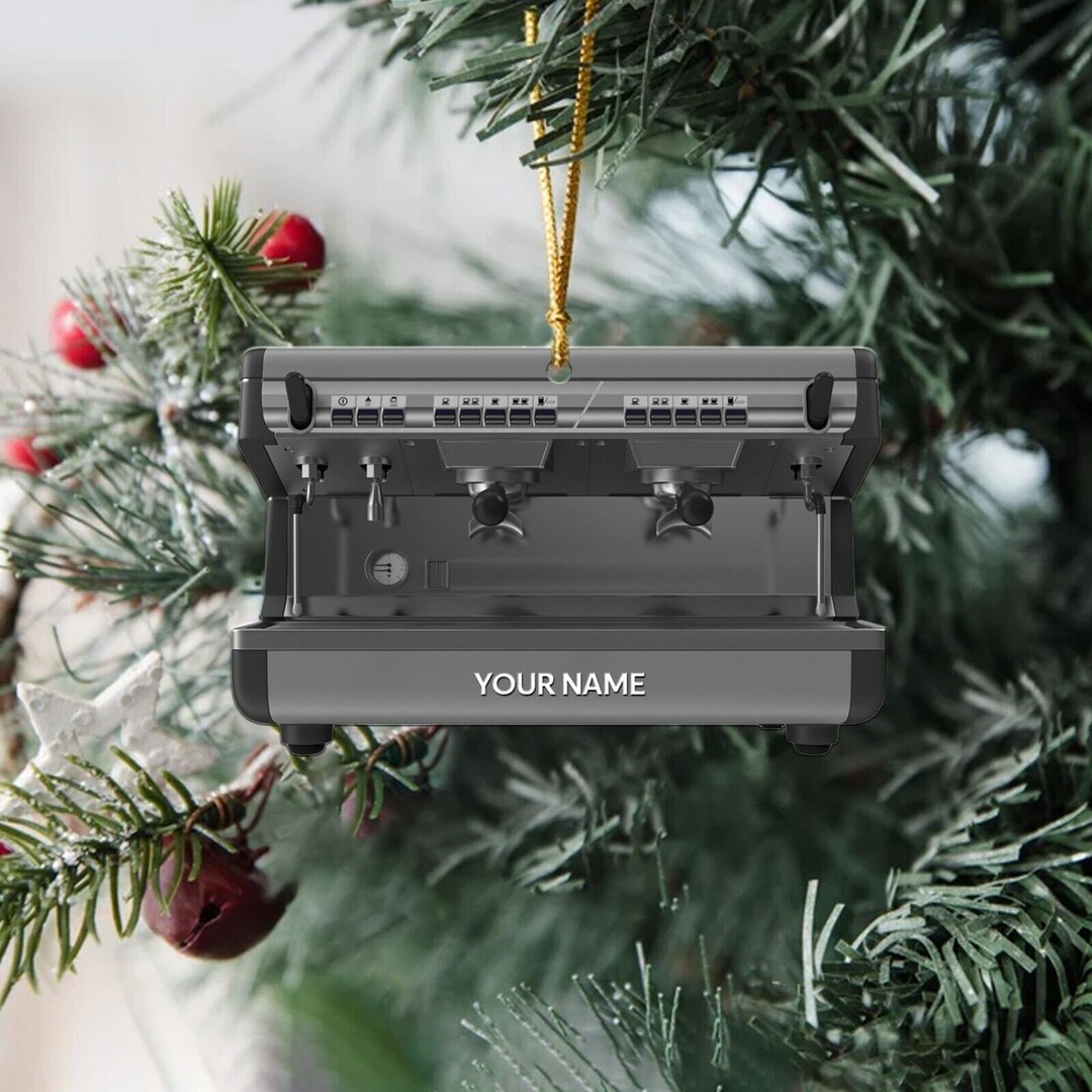 Personalized Espresso Machine Ornament Coffee Machine Etsy