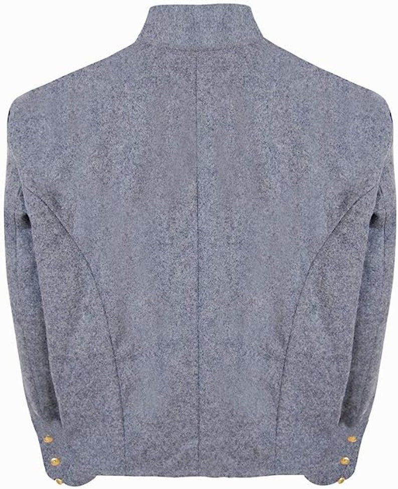 Civil War Confederate Untrimmed Grey Wool Shell Jacket Etsy