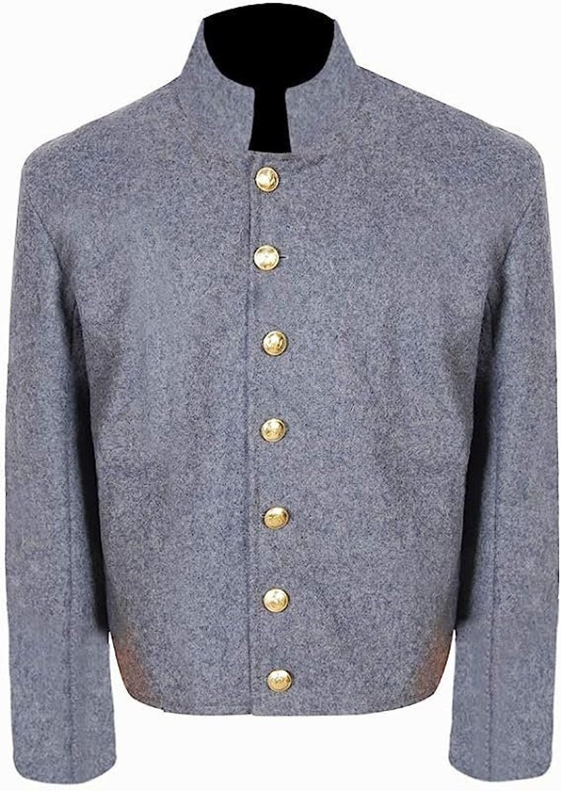Civil War Confederate Untrimmed Grey Wool Shell Jacket Etsy