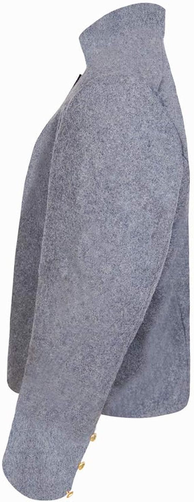 Civil War Confederate Untrimmed Grey Wool Shell Jacket Etsy