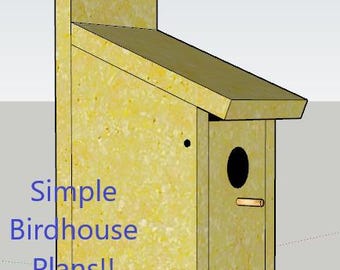 Super Easy Birdhouse Plans