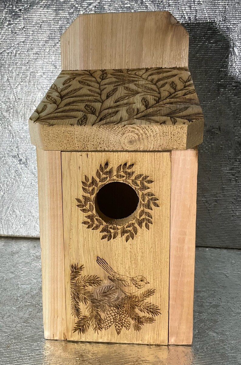 Personilized Cedar Bird Houses Etsy