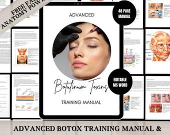Botox Trainingsanleitung für Fortgeschrittene: 48 Seiten, Handout für Schüler (Digitaler Download)
