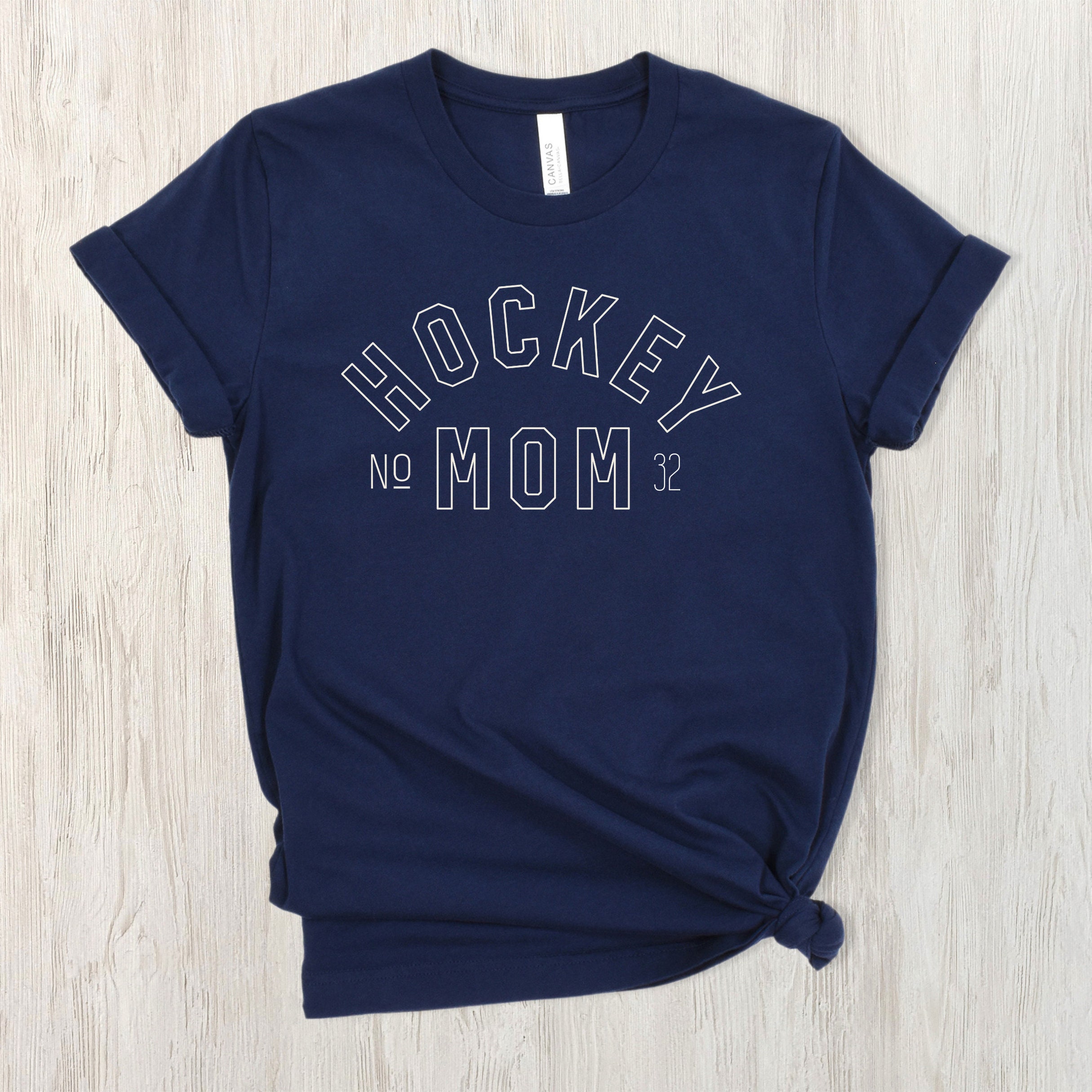 Hockey Mom Personalized Adult Hockey Unisex Softstyle T-shirt