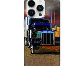TRUCKIN' PHONE CASE（iPhone） Truckers Phone Cover Drivers Case Fit for iPhone 14 Pro, 13, 12