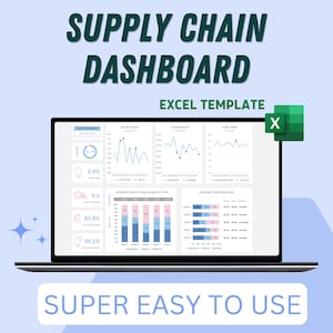 Supply Chain Dashboard Vorlage | Excel Vorlagen | Lieferketten-Datenverfolgung | Einfach zu bedienen | Für jedes Unternehmen | Fehlertyp Einstellung