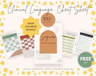 Pacchetto di schede riassuntive sul linguaggio clinico Star Bundle: Interventi di terapia generale e di gioco + valutazione (PDF)