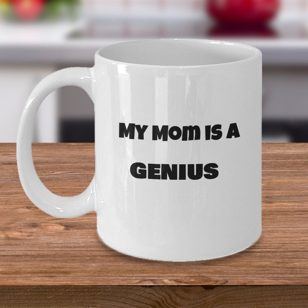 Genius Mom Mug I Love U Mom Gifts Christmas Gift From Daughter Etsy