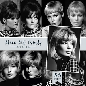 Celebrity Photo, Fashion Icon 60s, Vintage Actresses fashion photography, Junk Journaling Ephemera, Retro Photos 60s of the 20th century,