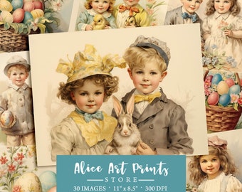 Vintage Easter Junk Journal Kit Easter Egg Hunt Vintage Ephemera ...