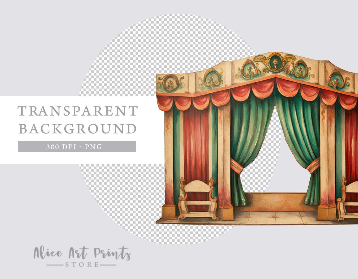 Printable Christmas Vintage Paper Theater French Theater - Etsy UK