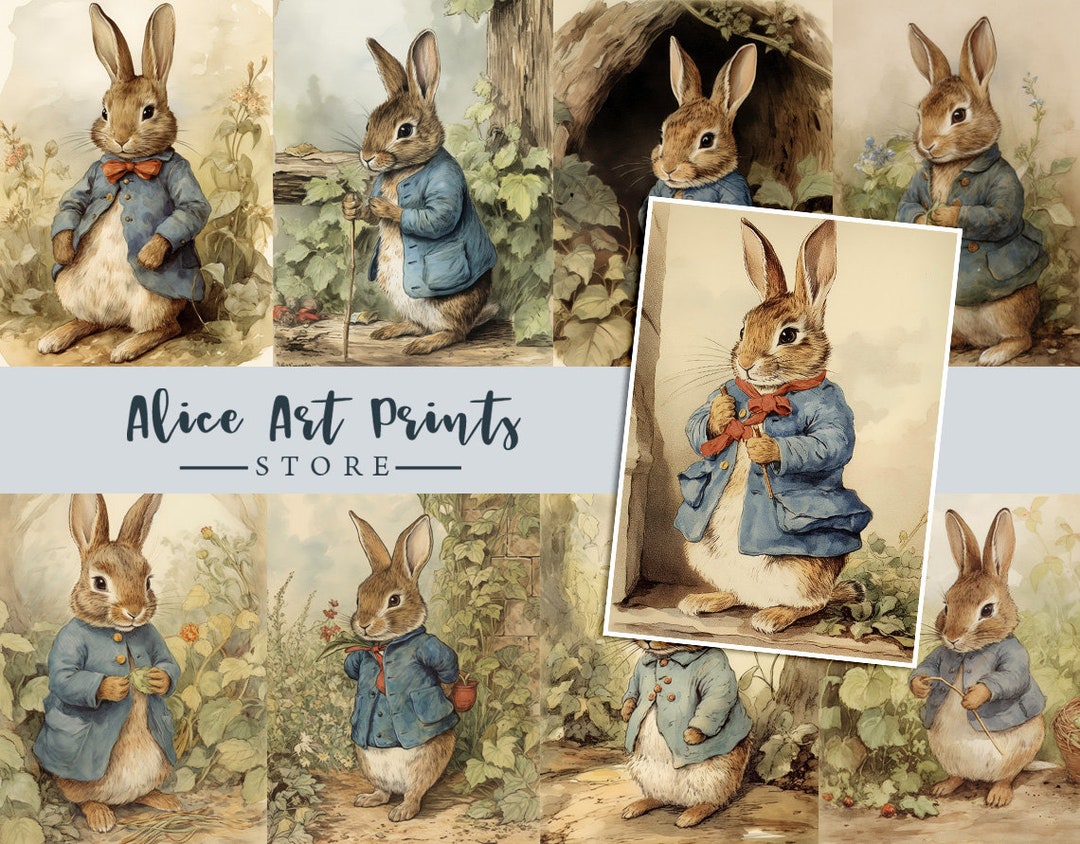 Junk Journal Peter Rabbit 16 Vintage Art, Junk Journaling Ephemera ...