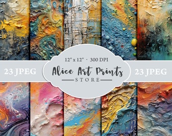 Acrylic paint texture on canvas, Abstract Painting Background, Oil Painting Backgrounds, acrylic digital paper pack, Scrapbooking Paper